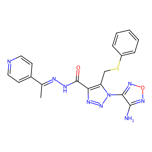 C19H17N9O2S structure