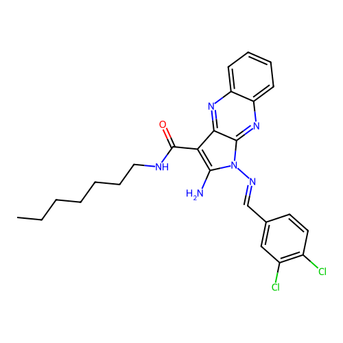 C25H26Cl2N6O structure
