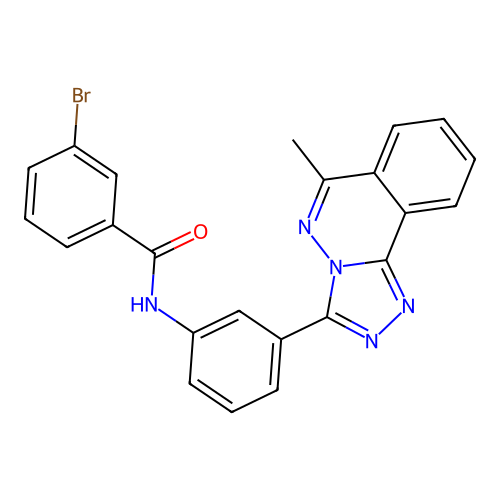 3-Bromo-N-(3-{6-methyl-[1,2,4]triazolo[3,4-A]phthalazin-3-YL}phenyl)benzamide structure
