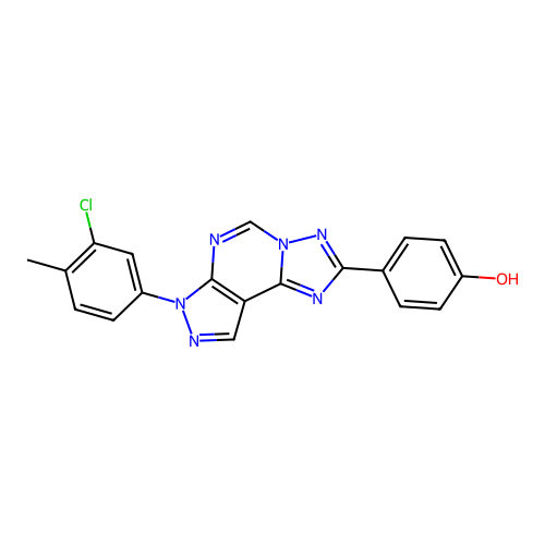 C19H13ClN6O structure