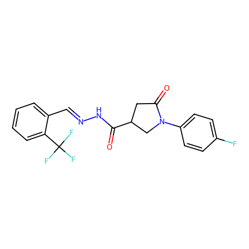 C19H15F4N3O2 structure
