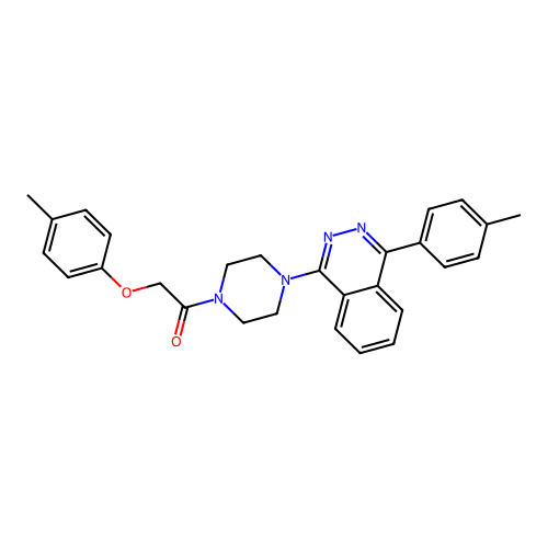2-p-Tolyloxy-1-[4-(4-p-tolyl-phthalazin-1-yl)-piperazin-1-yl]-ethanone structure