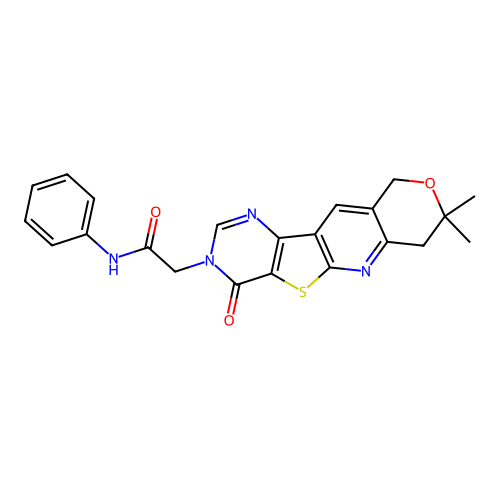 C22H20N4O3S structure