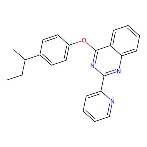 4-[4-(Butan-2-yl)phenoxy]-2-(pyridin-2-yl)quinazoline structure