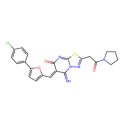 C22H18ClN5O3S structure