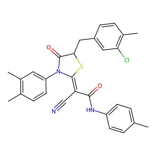 C29H26ClN3O2S structure