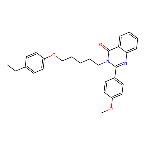 3-(5-(4-ethylphenoxy)pentyl)-2-(4-methoxyphenyl)quinazolin-4(3H)-one structure