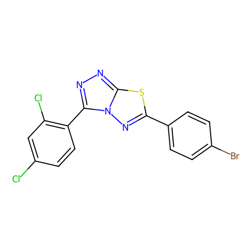 C15H7BrCl2N4S structure
