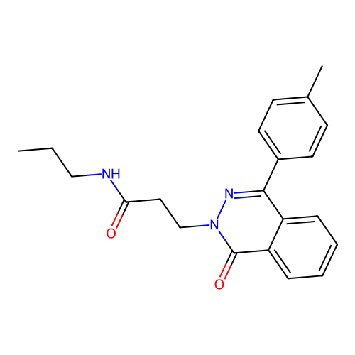 3-[4-(4-methylphenyl)-1-oxophthalazin-2(1H)-yl]-N-propylpropanamide structure