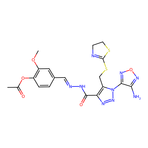 C19H19N9O5S2 structure