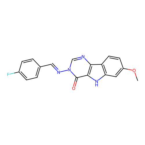 C18H13FN4O2 structure