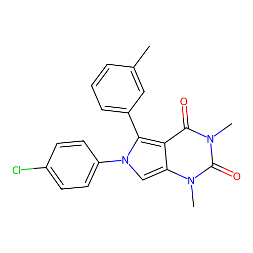 C21H18ClN3O2 structure