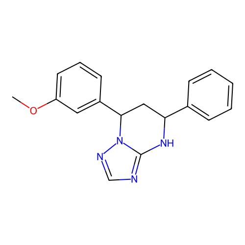 7-(3-Methoxyphenyl)-5-phenyl-1,5,6,7-tetrahydro-[1,2,4]triazolo[1,5-a]pyrimidine structure