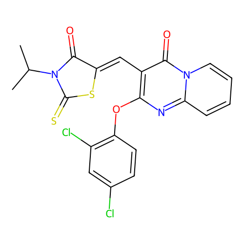 C21H15Cl2N3O3S2 structure