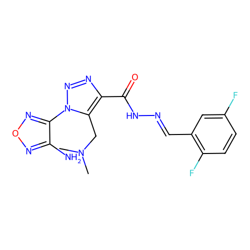 C15H15F2N9O2 structure