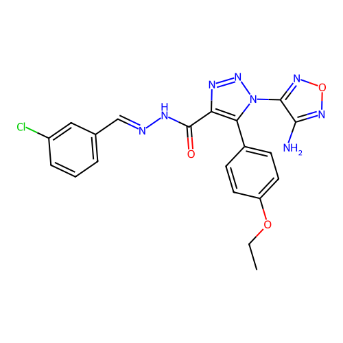 C20H17ClN8O3 structure