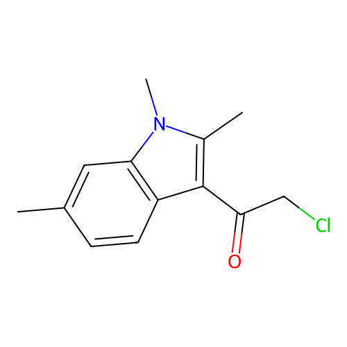 2-Chloro-1-(1,2,6-trimethyl-1H-indol-3-yl)-ethanone structure