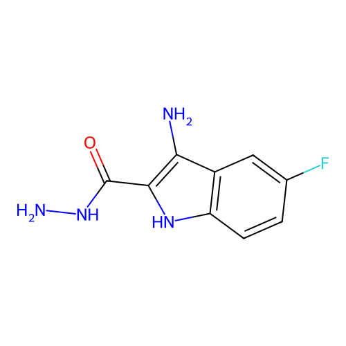 3-amino-5-fluoro-1H-indole-2-carbohydrazide structure