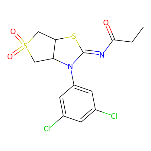 C14H14Cl2N2O3S2 structure