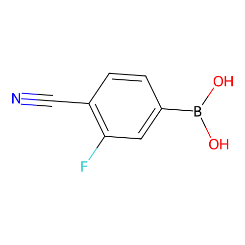 (4-Cyano-3-fluorophenyl)boronic acid structure