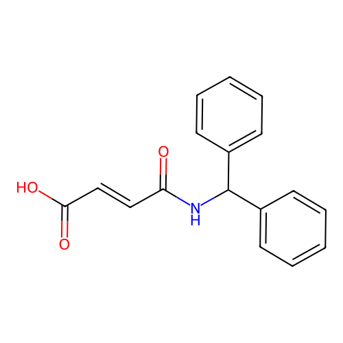 (2E)-4-[(Diphenylmethyl)amino]-4-oxo-2-butenoic acid structure