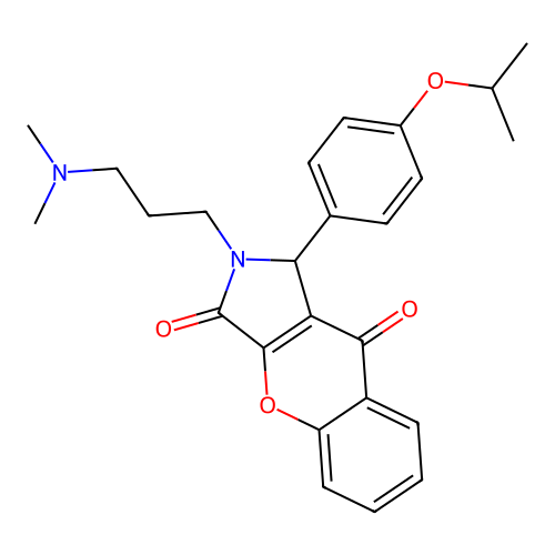 2-(3-(dimethylamino)propyl)-1-(4-isopropoxyphenyl)-1,2-dihydrochromeno[2,3-c]pyrrole-3,9-dione structure