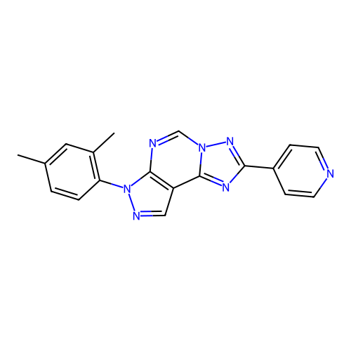 10-(2,4-dimethylphenyl)-4-(pyridin-4-yl)-3,5,6,8,10,11-hexaazatricyclo[7.3.0.0^{2,6}]dodeca-1(9),2,4,7,11-pentaene structure