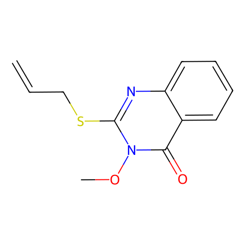 3-methoxy-2-(prop-2-en-1-ylsulfanyl)quinazolin-4(3H)-one structure
