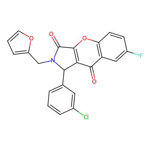 C22H13ClFNO4 structure