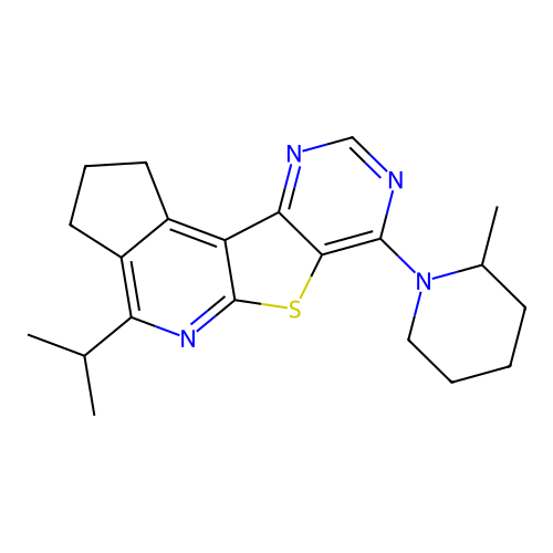 C21H26N4S structure