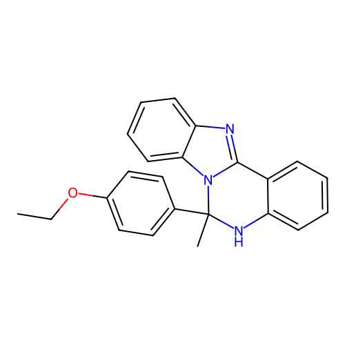 6-(4-Ethoxyphenyl)-6-methyl-5,6-dihydrobenzimidazo[1,2-c]quinazoline structure