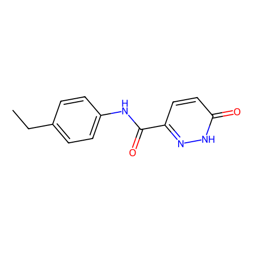 N-(4-ethylphenyl)-6-oxo-1,6-dihydropyridazine-3-carboxamide structure