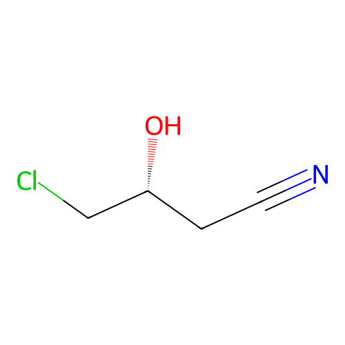 (3R)-4-chloro-3-hydroxybutanenitrile structure