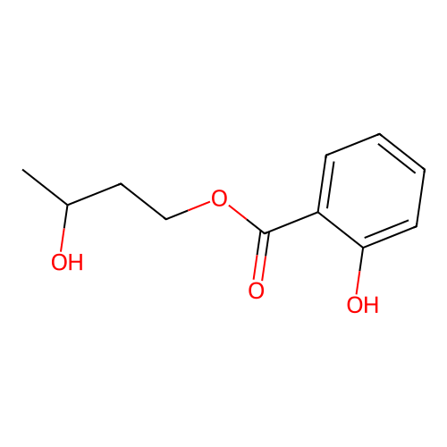 Benzoic acid, 2-hydroxy-, 3-hydroxybutyl ester structure