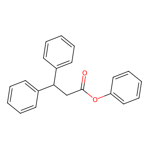Phenyl 3,3-diphenylpropionate structure