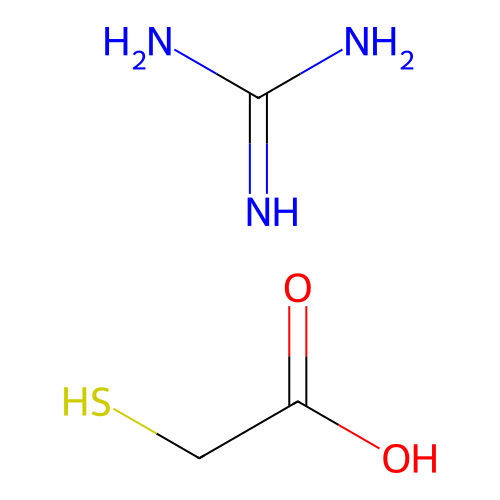 Guanidine thioglycolate structure