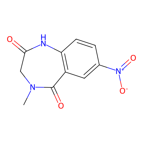 4-Methyl-7-nitro-3,4-dihydro-1H-benzo[e][1,4]diazepine-2,5-dione structure