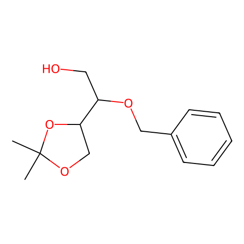 1-Ethanol, 2-(benzyloxy)-2-(2,2-dimethyl-1,3-dioxolan-4-yl) structure