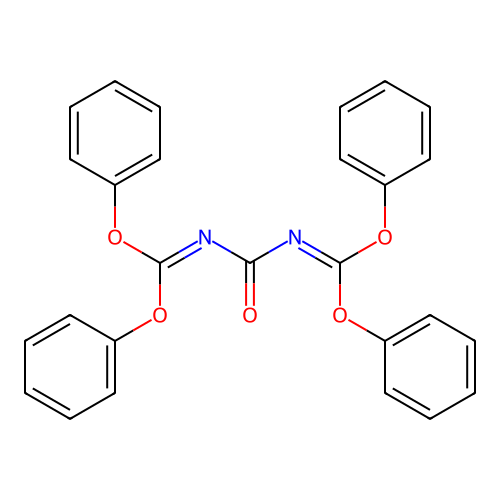 Tetraphenyl carbonylbiscarbonimidate structure