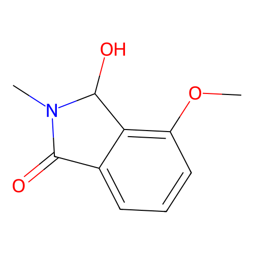 3-Hydroxy-4-methoxy-2-methyl-1-isoindolinone structure