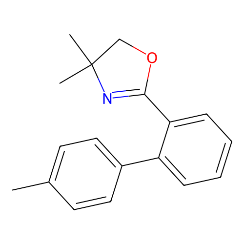 4,4-Dimethyl-2-(4'-methyl-2-biphenylyl)-2-oxazoline structure