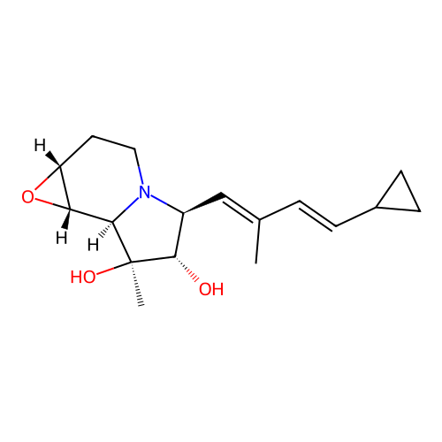 Cyclizidine structure