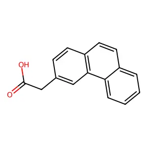 3-Phenanthreneacetic acid structure