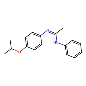 Acetamidine, N'-(p-isopropoxyphenyl)-N-phenyl- structure