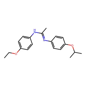 Acetamidine, N-(p-ethoxyphenyl)-N'-(p-isopropoxyphenyl)- structure