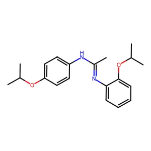 ACETAMIDINE, N-(o-ISOPROPOXYPHENYL)-N'-(p-ISOPROPOXYPHENYL)- structure