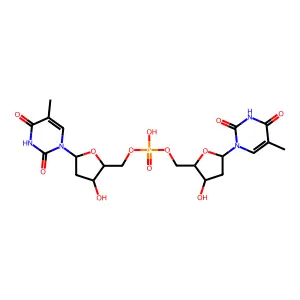 5'-O-thymidyl 3'-O-thymidylphosphate structure