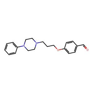 Benzaldehyde, 4-(3-(4-phenyl-1-piperazinyl)propoxy)- structure