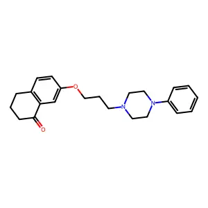 2(1H)-Naphthalenone, 3,4-dihydro-7-(3-(4-phenyl-1-piperazinyl)propoxy)- structure
