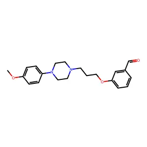 Benzaldehyde, 3-(3-(4-(4-methoxyphenyl)-1-piperazinyl)propoxy)- structure